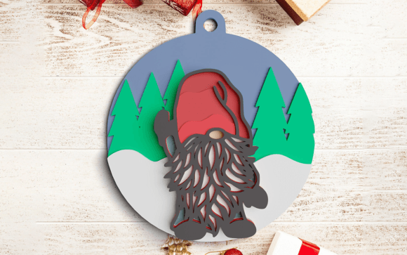 3D Gnome Ornament SVG Christmas Bundle: Laser Cutting and Winter Amp Review
