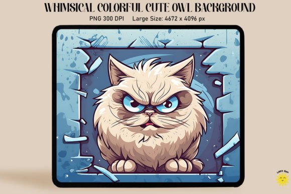 3D Graffiti Cartoon Himalayan Cat Graphics and Backgrounds Review