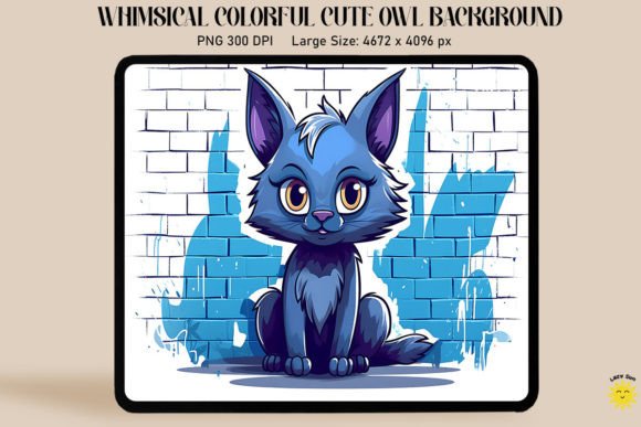 3D Graffiti Cartoon Russian Blue Cat Graphics and Backgrounds Review