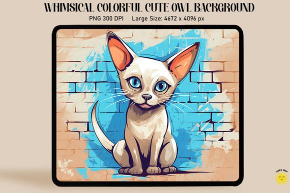 3D Graffiti Cartoon Tonkinese Cat Graphics and Backgrounds Review