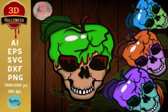 3D Halloween Fruit Skull Aapple: Laser Cutting and Autumn Amp Design Review
