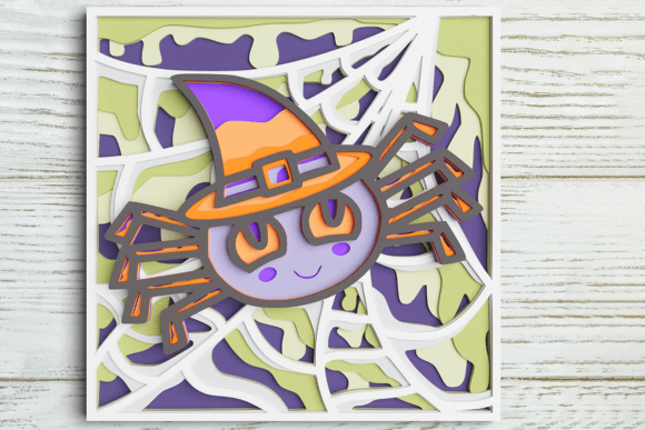 3D Halloween Spider Web SVG for Laser Cutting and Autumn Amp Projects