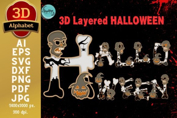 3D Hallowen Alphabet: Laser Cutting for Autumn Amp