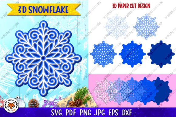 3D Snowflake Paper Cut, 3D Christmas: Laser Cutting & Winter Amp Review