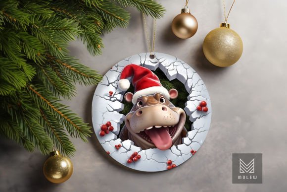 Cute Hippopotamus 3D Christmas Ornament Review
