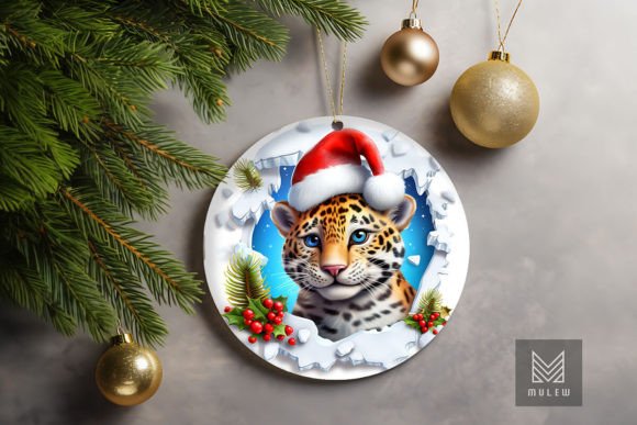 Cute Jaguar 3D Christmas Ornament Graphics and Crafts Review