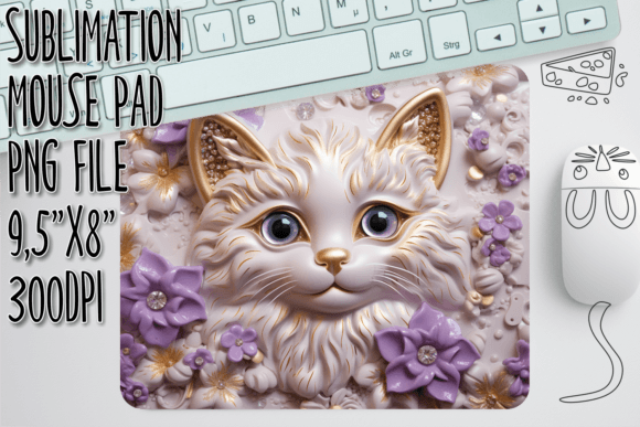 Quirky Cat 3D Mouse Pad Graphics and Crafts Review